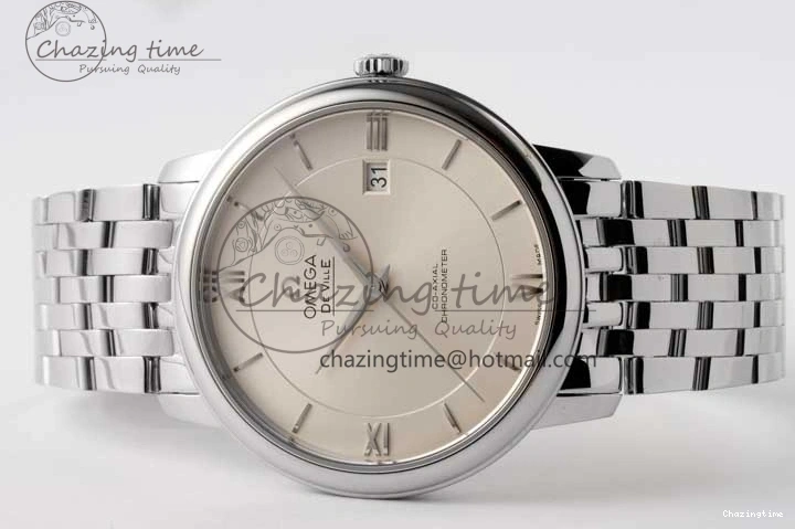 0313 Bright De Ville SS DIWF 1:1 Best Edition Silver Dial SS Markers on SS Bracelet MIYOTA 7848